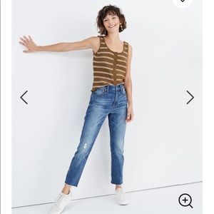 MADEWELL high rise Slim Crop Boyjean